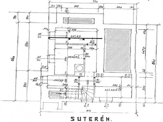 Plánek suterén