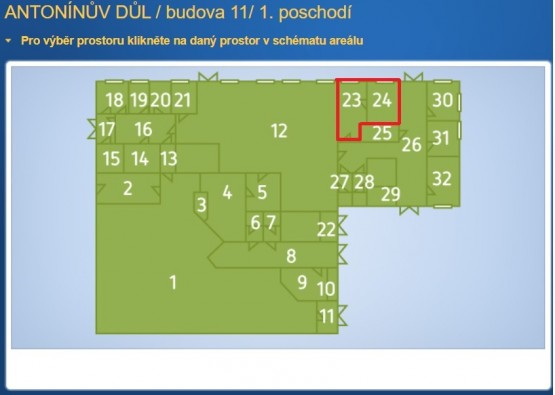 Místnost 23,24 plocha 26m2