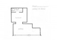 apartmán 1A -  plánek