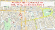 Pronájem, obchodní prostory, 69 m², Praha 2, ul. Sokolská