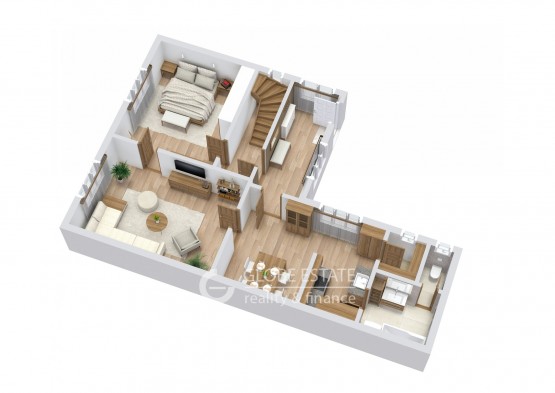 Floorplan letterhead - 200225 - 1b. Floor - 3D Floor Plan