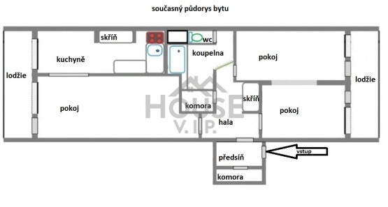 Plánek s koupelnou